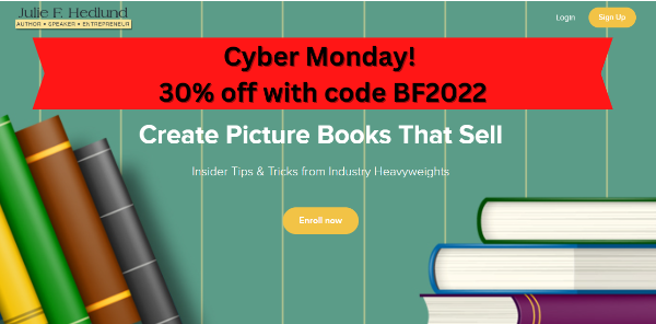It’s Officially The Best Monday Of The Year! 30% Off! Use code: BF2022 
#amwriting #writingtips #amrevising #amquerying #writingcommunity #kidlit - mailchi.mp/juliehedlund/b…