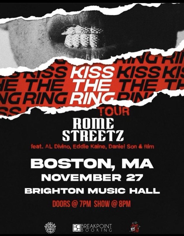 Yo Boston Y’all Make sure y’all pull up for my guys <a href="/Rome_Streetz/">ROME STREETZ</a> @_EddieKaine <a href="/RIM_davillin/">Thick Wimminz sorcerer supreme</a> <a href="/DISSBBM/">DANIEL SON</a> TONIGHT!!! Nothing But POTENT HIPHOP! My sis <a href="/naquaithedj/">quai</a> on the 1s &amp; 2s! And <a href="/djanthonymace/">DJ ANTHONY MACE</a>