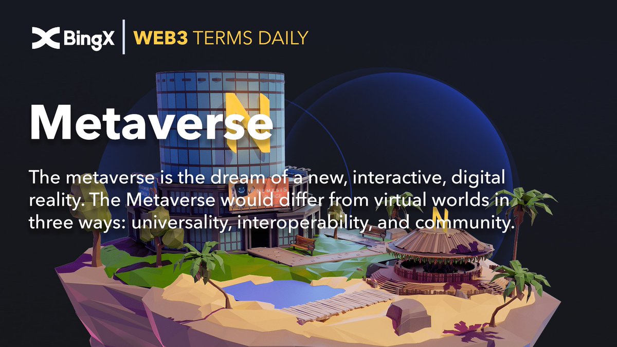 The creation of a blockchain-fuelled virtual reality ‘digital twins’ will revolutionise the energy transition, emergency planning, medicine, and more

Learn more Web3 Terms Daily on #BingX ⚡️