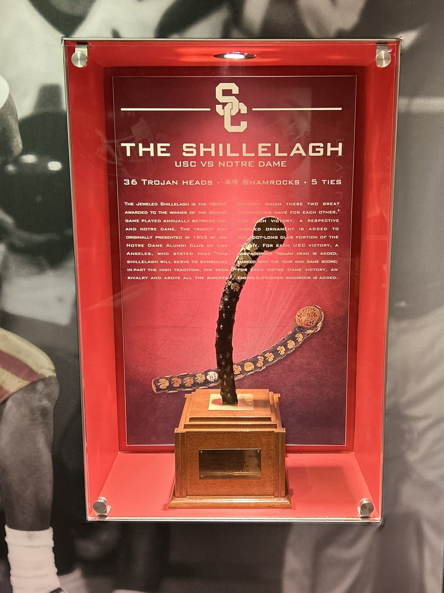 The Shillelagh is back in Heritage Hall where it belongs.