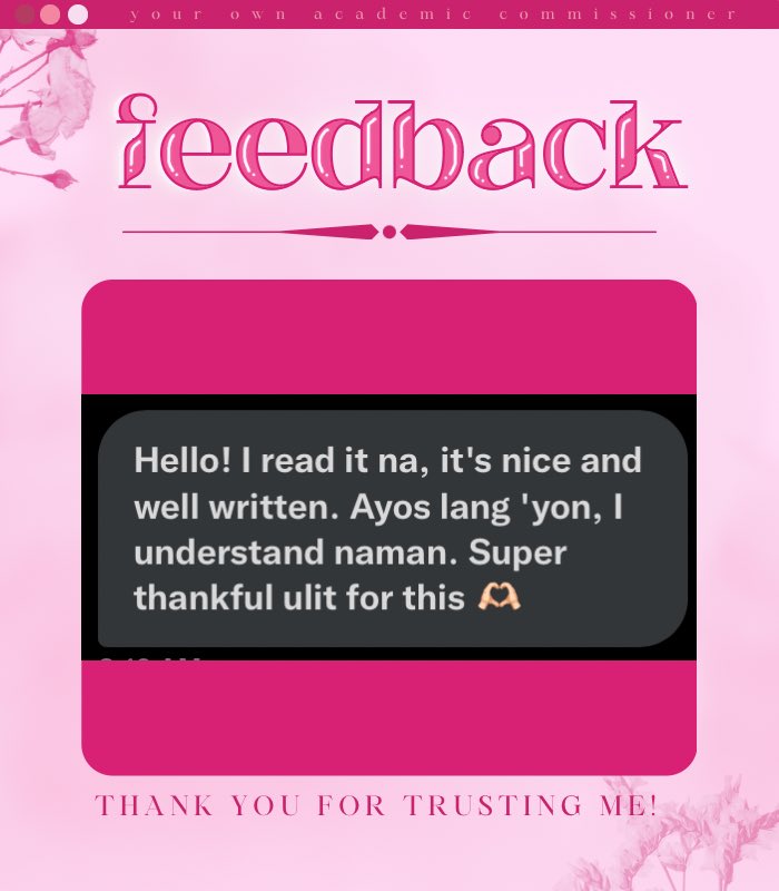 OwnAcad's tweet photo. 🖊️ Essay
Tysm po!💗
Slots for this week are still open, I am also available for super rush commissions. Inquire now!
#commissionsopen #academic #conmissions #commissioner #services #essay #reflection #reaction #papers #summary #article #movie #article #review #modules #speech https://t.co/8SmlliIKyR