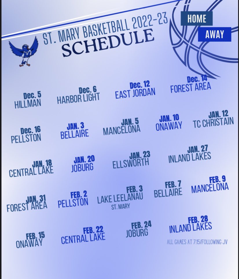 SMCHBasketball's tweet photo. Boys Basketball Schedule for the 22-23’ Season! https://t.co/BLdNx83aWa
