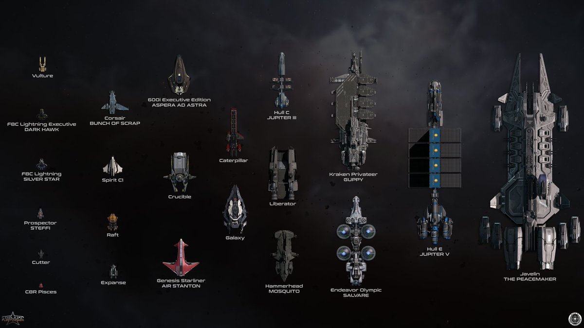 eMTee_SHAY's tweet photo. After the IAE is before the IAE @RobertsSpaceInd #StarCitizen #fleetview https://t.co/l3CigAwbfx
