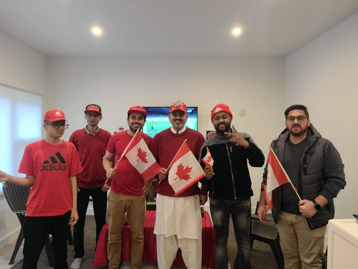 official_jamaat's tweet photo. Ahmadiyya Muslim Jama'at NL came together in Bait UL Ehsaan Mosque to support Canadian Soccer match. It was a good fight and a positive game of soccer. We are proud of you. @ahmadiyyacanada @CanadaSoccerEN #CanadavsCroatia #canadasoccer https://t.co/amP6FkZpaN