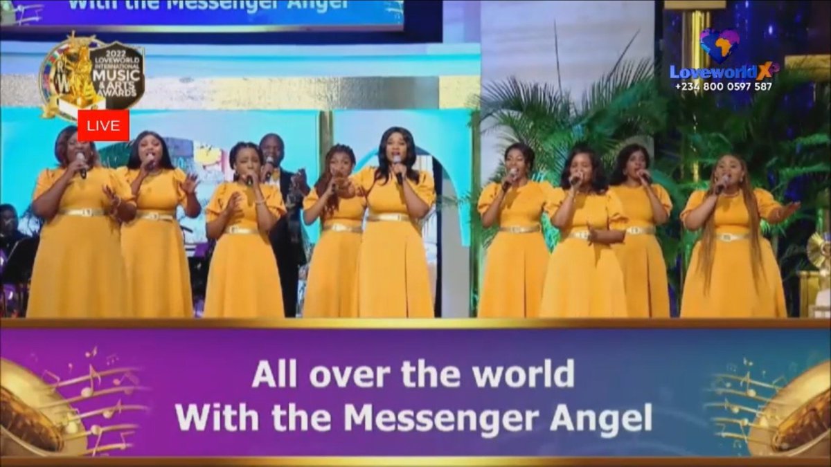 loveworldxp's tweet photo. 🎉🎊CONGRATULATIONS LOVEWORLD SINGERS SOUTH AFRICA, WINNERS - THEME SONG OF THE YEAR (REACH OUT WORLD) #LIMA2022🎊🎉
📺THE LOVEWORLD INTERNATIONAL MUSIC AND ARTS AWARDS LIMA LIVE!!!📺
watch on https://t.co/aMr9L17WTi
#LIMA #LIMA2022 #lfma #loveworldfestivalofmusicandarts https://t.co/VdPe6Rby5h