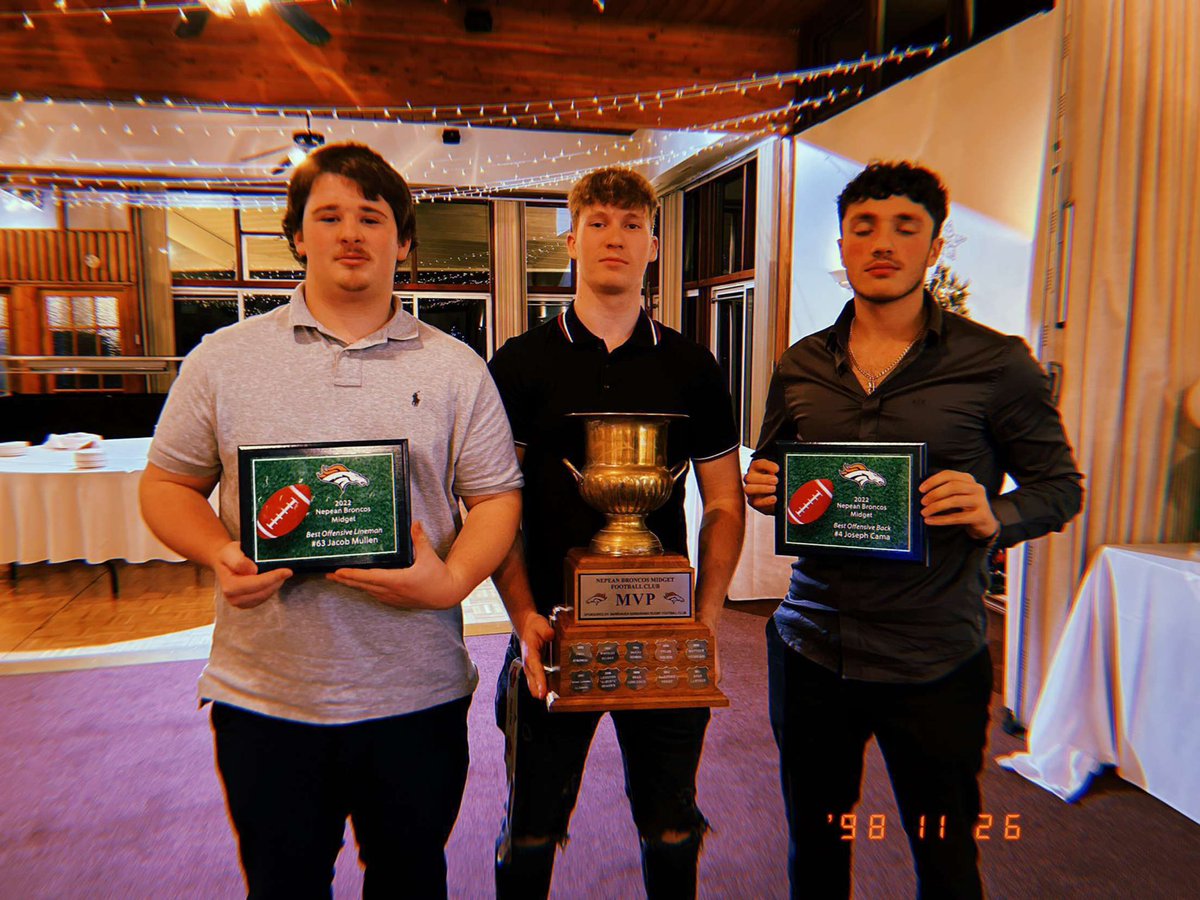 Honoured to have been named the Nepean Broncos best offensive lineman for the 2022 season.