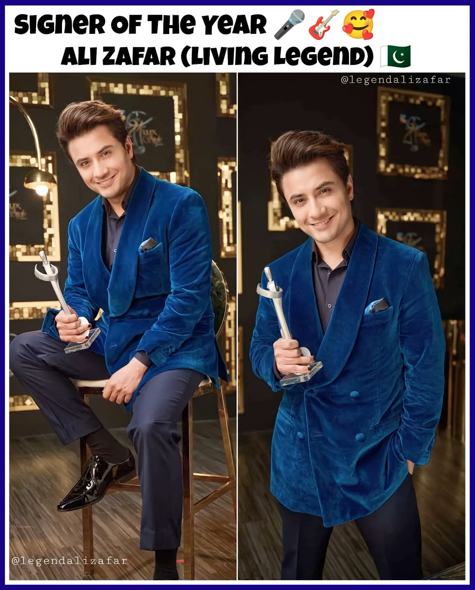 LegendAliZafar's tweet photo. Singer Of The Year π€πΈπ₯°
Ali Zafar π (Living Legend) π΅π°
@AliZafarsays @LuxStylePk
#alizafar #legendalizafar #azians #singeroftheyear #luxstyleawards #lsa2022 #21yearsoflsa #lollywood #pakistan #alizafarsongs #alizafarfans https://t.co/h8kuND8Bil