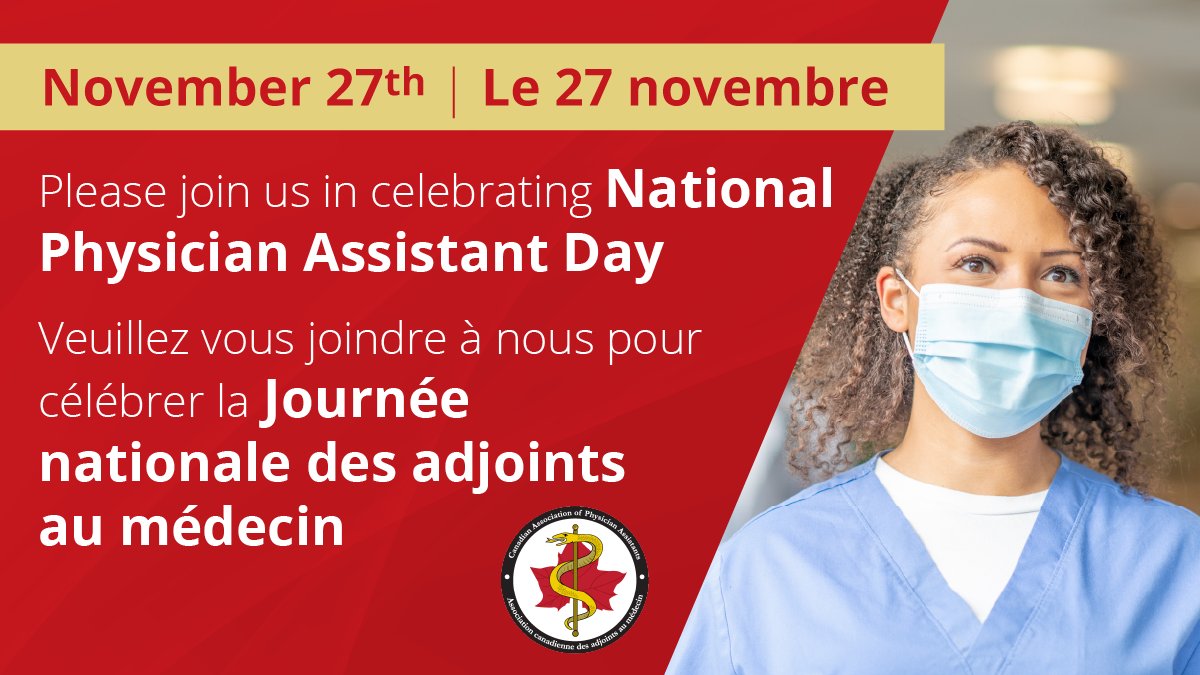 Today is National Physician Assistant Day! Thank you to all the #PAs working in #PrimaryCareTeams for always providing exceptional #primarycare for your patients and your communities! #CanadaNeedsPAs