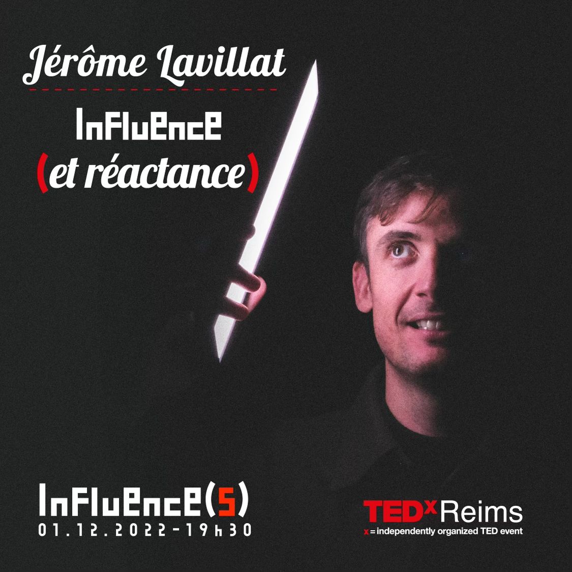 🎤Jérome Lavillat🎤publicitaire de l'agence Romance nous expliquera les mécanismes de la publicité!..

Retrouvez le 1er décembre à 19h30 au #centredescongrés de #Reims  et en streaming sur tedxreims.fr

#influence #tedx #culture #artdevivre
