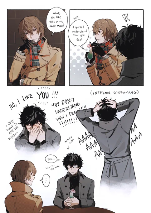 inviting akechi to the jazz club for the 100th time- 