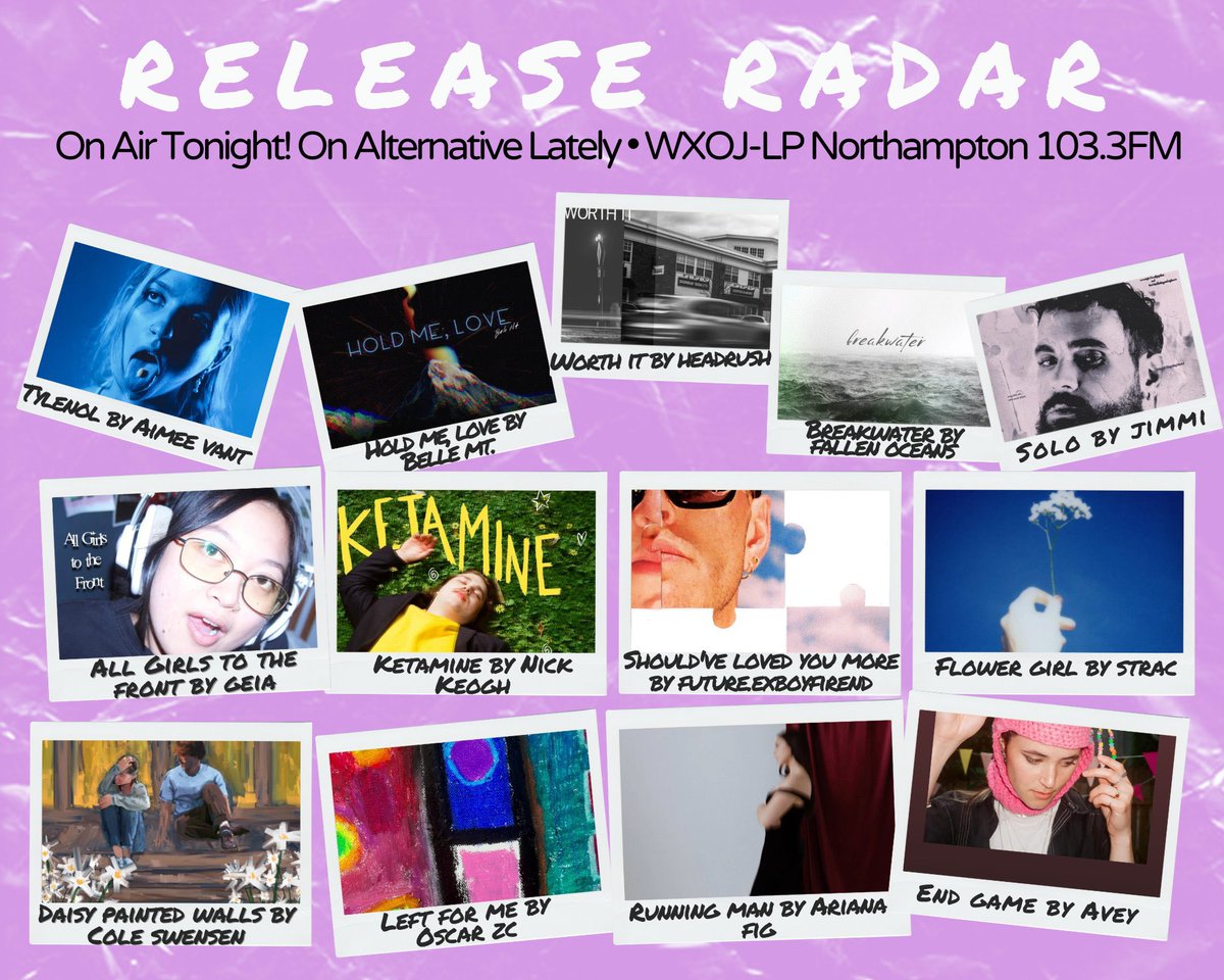 alt_lately's tweet photo. Tonight on Alternative Lately, we are so excited to play these amazing tracks by @BelleMtMusic @headrushjack @fallenoceans @songsbyjimmi @nickkeoghmusic @geiawilkinson and many more!

Tune in from 9-11pmEST on WXOJ-LP Northampton 103.3FM, or stream at https://t.co/jH6FmMOcOM https://t.co/ddbIlAVFLA