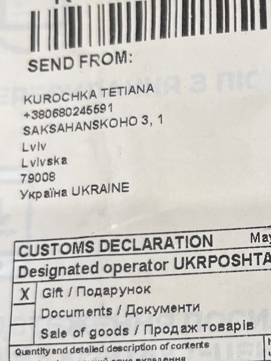 fredrikwass's tweet photo. Att få brev från Ukraina under brinnande krig är speciellt. #runukraine https://t.co/TviUM04Aaz