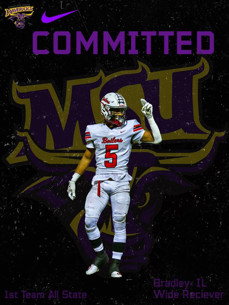 Excited to officially announce that I am verbally committed to further my athletic abilities at The University Of Minnesota State, where I will be playing Receiver!! 🟣🟡#gomavs <a href="/CoachJackson32/">Lavell Jackson</a> @hoffner_todd <a href="/CoachHJones/">Houston Jones</a> <a href="/MinnStFootball/">Minnesota State Football</a>