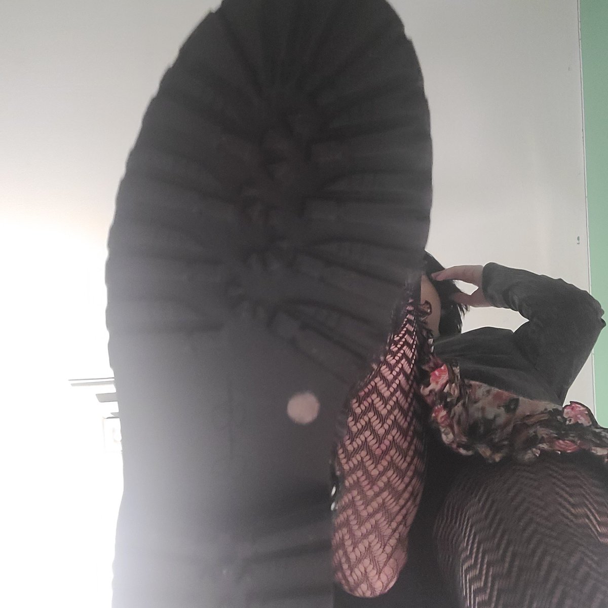 goonergirl28's tweet photo. Mommy forgor to take sock pics before she got ready so... for now looks like youll just have to be crushed by her big boots 💗

Ill definitely take some more later with some good angles and without the boots ✨️ it just took me too long to do my makeup before goin out :33 https://t.co/JiRzIN9Xme