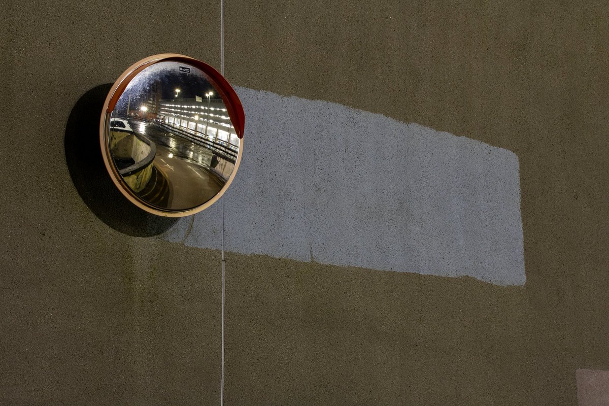 A little mirror I found on a back street in #preston and at just the right angle you can get a different view of the bus station. #mypreston #lancashireday 

#canon #brutalist #reflection #lancashire #prestonbusstation #photo