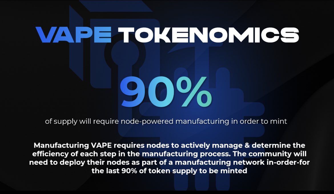 Adding value to $VPND. Want $VAPE?

If you think the nodes are just for producing #VPND, you’re wrong…

🔺
