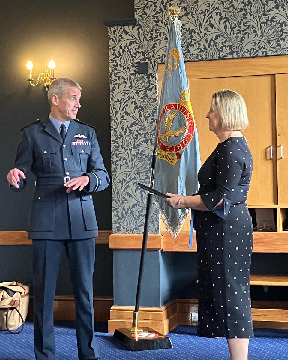 Celebrating excellence today at RAF Cranwell with RAFAC awards days - 2 AOC’s commendations presented in person to FS Yucelt <a href="/1159Sqn/">1159 (Edmonton) Sqn</a> and Susan Elson <a href="/EssexWingATC/">Essex Wing ATC</a>; ATC 75 Sword for CWO Mohsin <a href="/34F_SQN/">34F Squadron, Air Training Corps</a> Lees Trophy for <a href="/241SquadronATC/">241 Squadron ATC</a> Sqn 👊 didnt <a href="/aircadetslaser/">Air Cadets LaSER</a> do rather well?