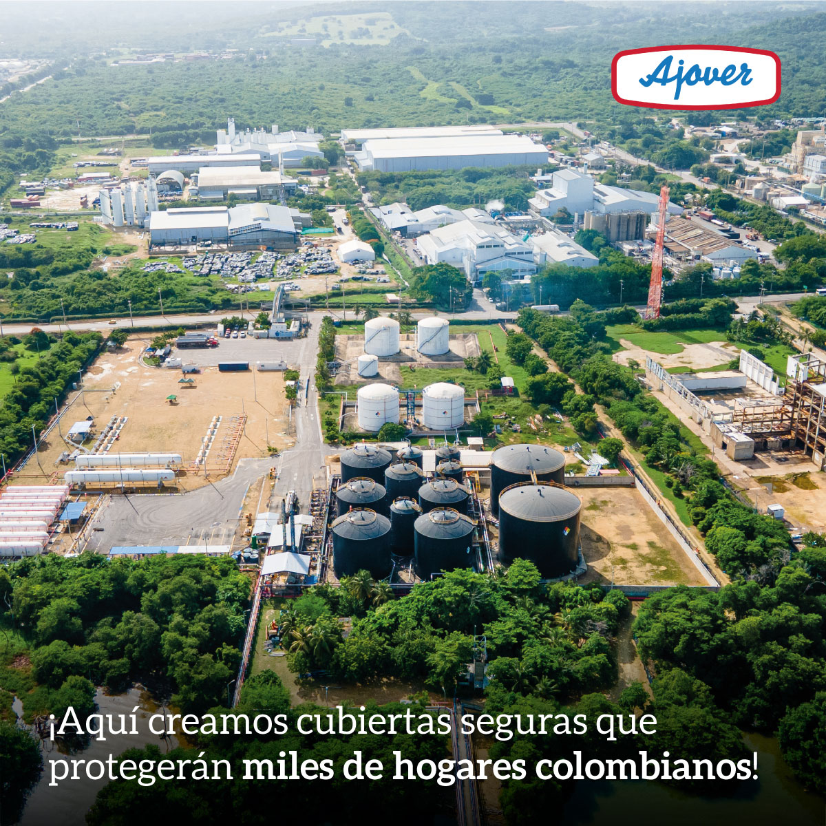 ajover's tweet photo. ¡En Ajover llevamos más de 60 años creando las mejores cubiertas para los colombianos 🏠!
Tenemos estrictos controles de calidad y la mejor tecnología en nuestras plantas de producción que nos permiten garantizar la calidad de nuestras cubiertas ✨.
#Ajover #cubiertas https://t.co/JCh1AxnCWf