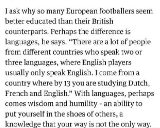 iawnde's tweet photo. Ben Davies is bilingual and seems a balanced educated bloke. His bilingualism seems to be an issue for many of our nearest neighbours. Kevin de Bruyne nailed it in an interview published yesterday https://t.co/btgdTEF3KJ