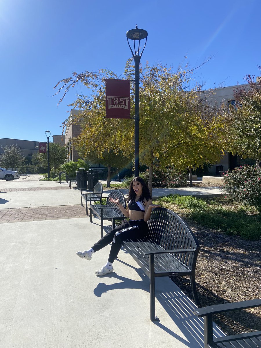 Mariella had a blast at the <a href="/TXSTCHEER/">Texas State Cheer</a> clinic. Great time with great cheerleaders 📣 #onceabobcatalwaysabobcat <a href="/CHSChapCheer/">Chaparral Cheer</a>