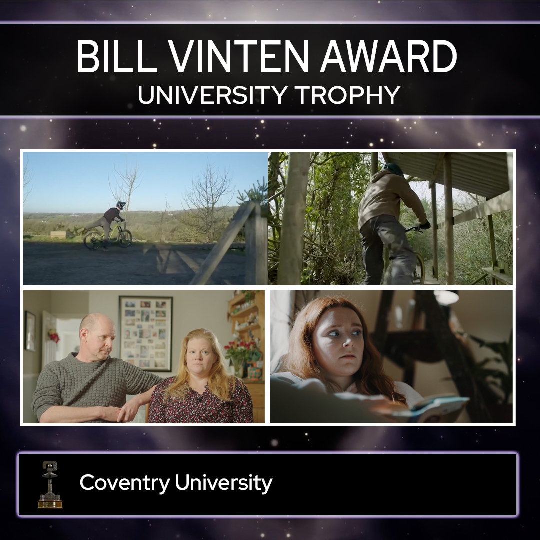 GTC_TV's tweet photo. This years Bill Vinten University award winners are @covcampus for having the highest combined scores from their students submissions.

#gtcawards #cameraprofessionals #cameratraining #university #education https://t.co/kOO8aF1Mpr