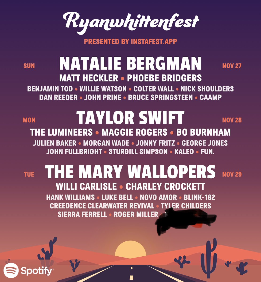 My strange taste in music always makes for some pretty funny generators on here. Make it happen? @marywallopers