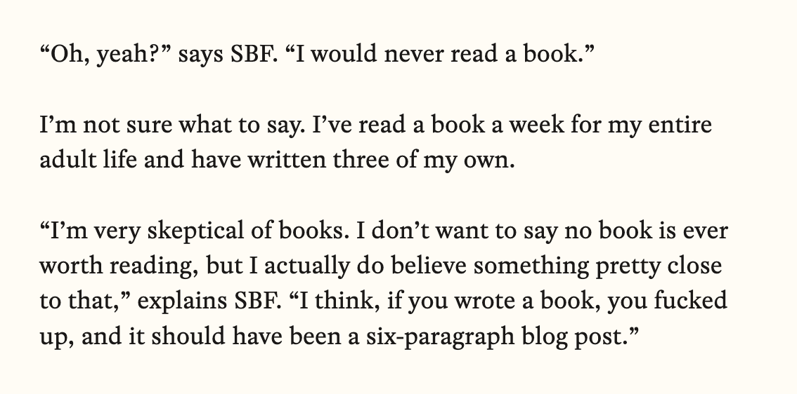 what is it with crypto people and books?