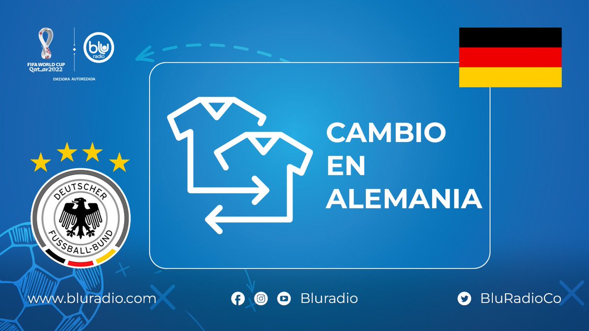 blogdeportivo's tweet photo. @BluRadioCo @SEFutbol @DFB_Team_EN #AlAire #Min85 Cambio en Alemania (@DFB_Team_EN)
Entra Jonas Hofmann por Serge Gnabry
Conéctese con la transmisión del equipo deportivo de @BluRadioCo y https://t.co/ld2Ra2NE39 https://t.co/HFo47abd7k