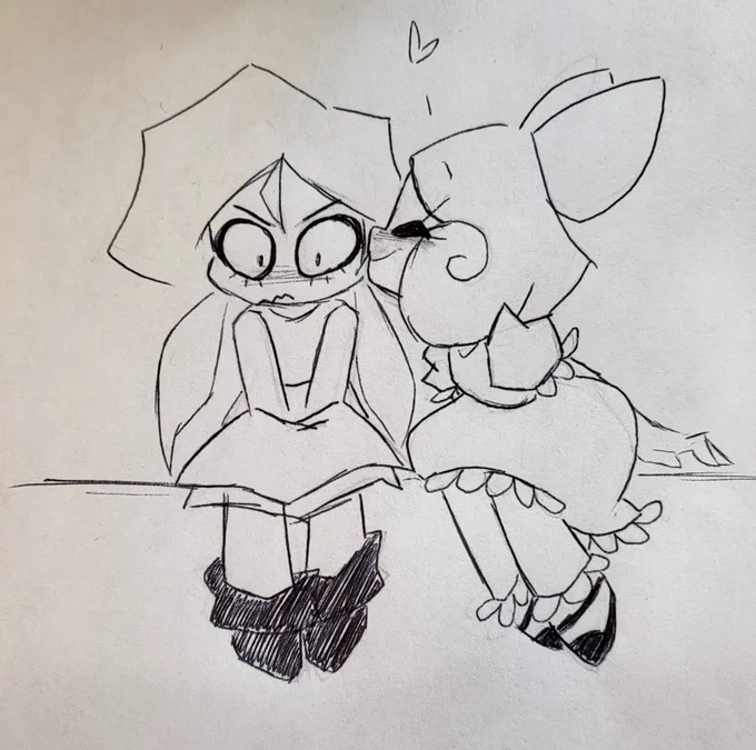 I draw a lot at work out of bored and I'd get customers complimenting my art. However today a lady complimented my art then asked if she could get a closer look. She said, "I don't think you should draw things like that. Not in the open" Mind you, this is all I drew.. 