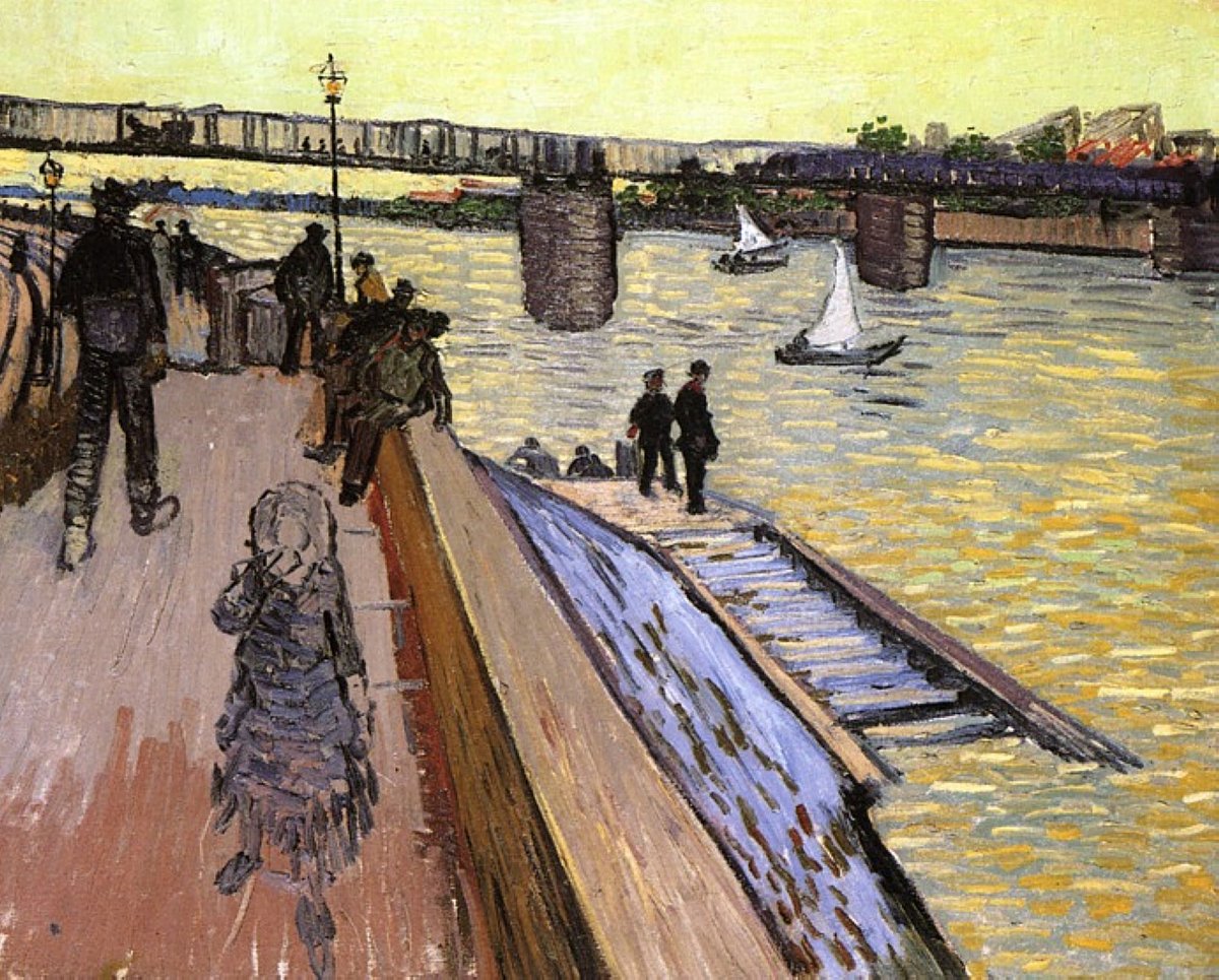 vangoghartist's tweet photo. The Bridge at Trinquetaille, 1888 #vangogh #postimpressionism https://t.co/Qecofb5dkj https://t.co/F0aNU8XZOA