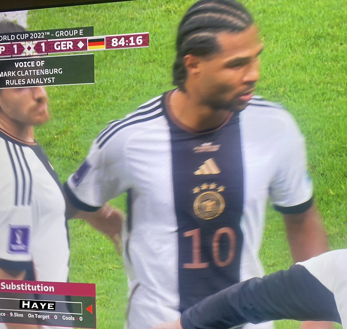 David Haye coming off for Germany #GERESP