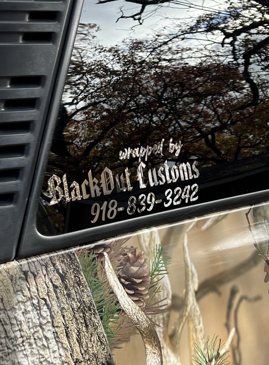 Thanks to BlackOut Customs for getting the MurderBurban blacked out and wrapped!  Hit TJ Bender up at 918-839-3242 for your window tint and custom wraps💪🏻.
