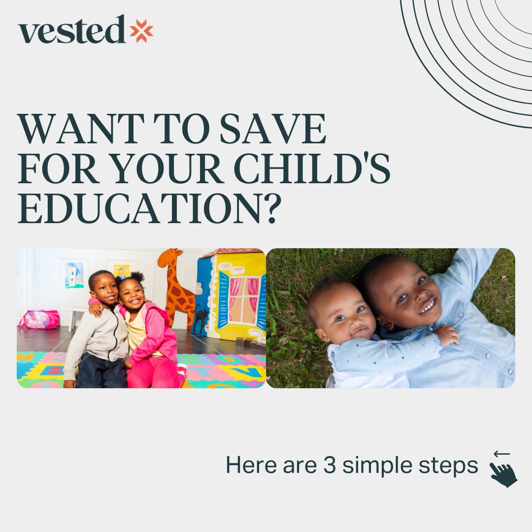 Vestedng's tweet photo. Here are simple steps to help you plan ahead for your child / children's education.
You can use this format for your children and at any level of their education.
#Vestedng #financeforkids https://t.co/yLCe9RHlVs