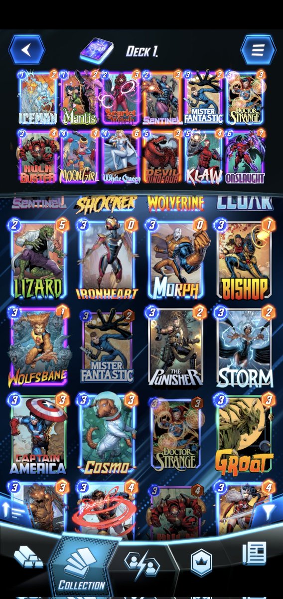 RedVision54's tweet photo. @Benjamin_Commun @MateuilB Deck pioche avec pour combo le Dino + Moon girl qui duplique la main et Onslaught qui double effet continu https://t.co/8cPslMC7DW