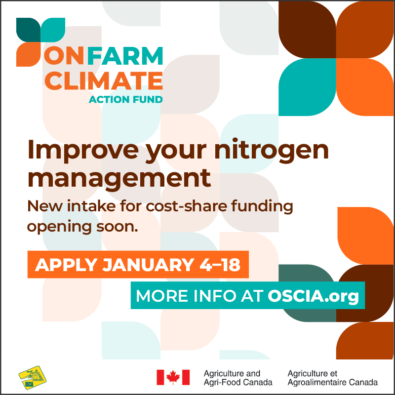 OntarioSoilCrop's tweet photo. Thinking of trying some new N management techniques. 

Visit https://t.co/q3u9I3ggzH to see if your project is eligible for cost-share funding.

#OntAg #ONFarmClimateActionFund https://t.co/CzwTRLhSkJ