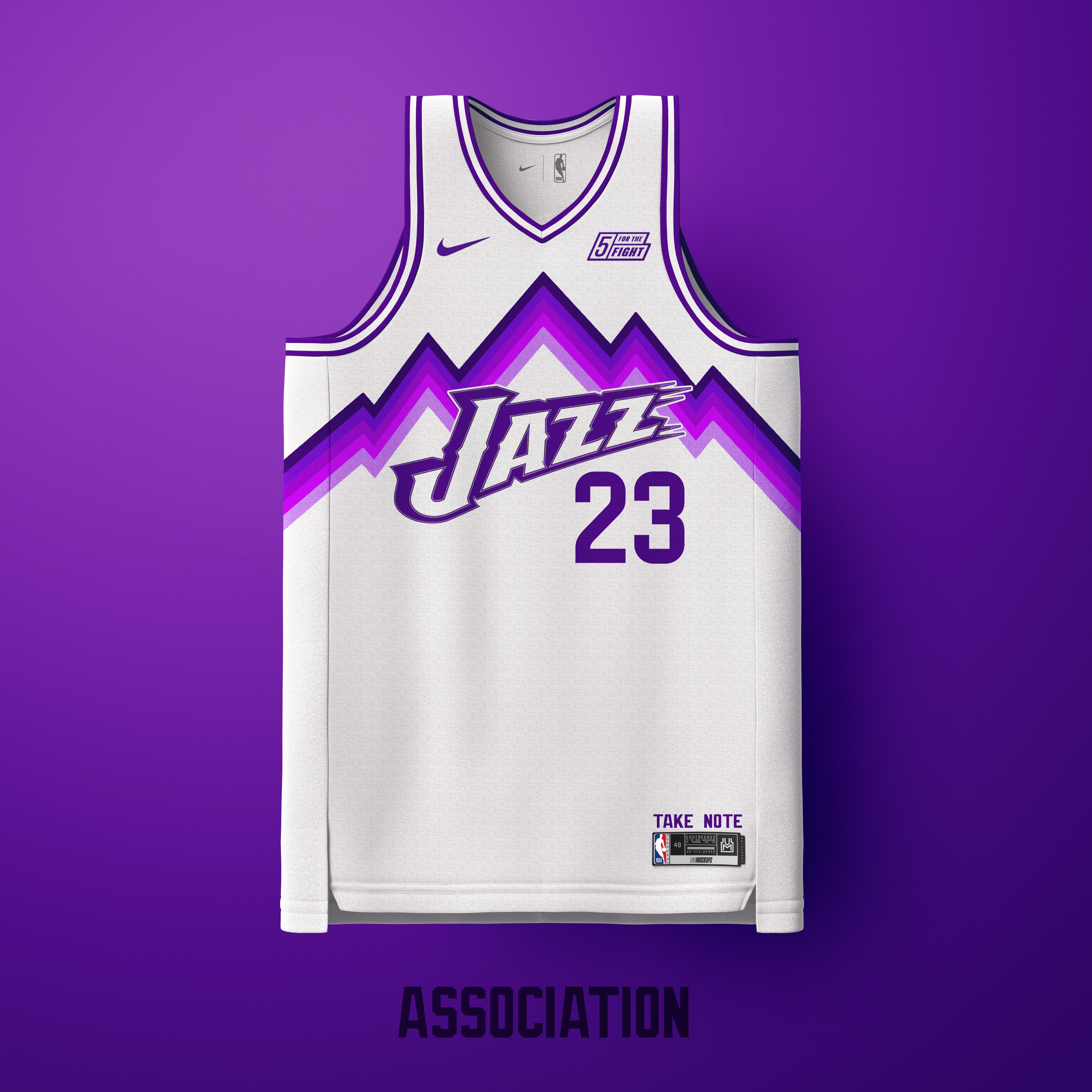 Jersey Concepts on X: Utah Jazz Retro Jersey idea #Takenote   / X