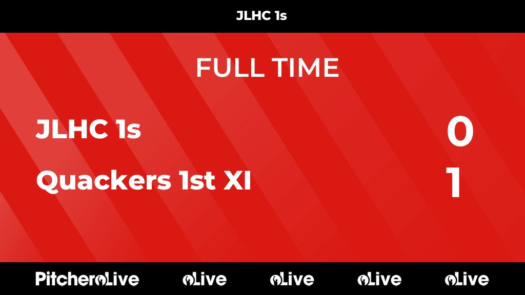 FULL TIME: JLHC 1s 0 - 1 Quackers 1st XI
#JLHQUA #Pitchero
pitchero.com/clubs/jerseyho…