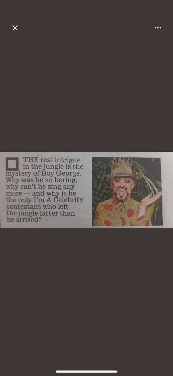 BoyGeorge's tweet photo. I wonder what an outcry there would be if I were to write something so personal about a woman or anyone for that matter. This is disgusting. @DailyMailUK isn’t this abuse? I thought I was the bully? https://t.co/V4FVIoBXlU