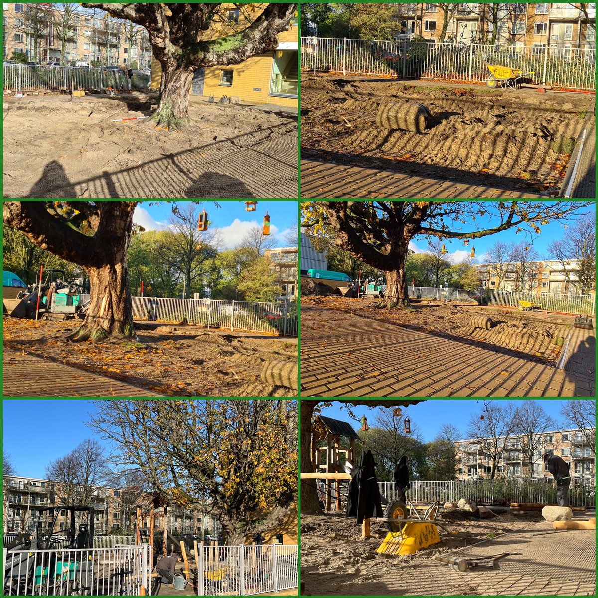 OBS_DeWissel's tweet photo. Afgelopen week is er gestart met de metamorfose van ons kleuterplein! Eindelijk! En wat wordt het gaaf! #KCDeWissel @dehaagsescholen @vrienDD @derolfgroep https://t.co/QPIM5lSC9A