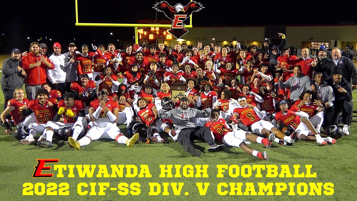When you believe in yourself…, you feel confident. When you believe, as a team…, you feel UNSTOPPABLE!
#EaglePride <a href="/EHSAthletics/">Etiwanda Athletics</a> 
***CA. REGIONAL ROUND***
SATURDAY, 12/3/22 @ 6PM
Etiwanda @ Granite Hills
(El Cajon, San Diego)
DIVISION 2A California Regionals