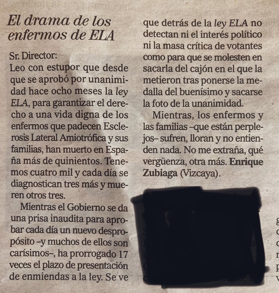 PaliativosTeam's tweet photo. He cuidado a muchos enfermos de ELA y he compartido el sufrimiento que tienen que padecer para poder dar los cuidados necesarios en casa. Todos los políticos son indecentes si no apoyan esto. https://t.co/nDDRQNIwZ6
