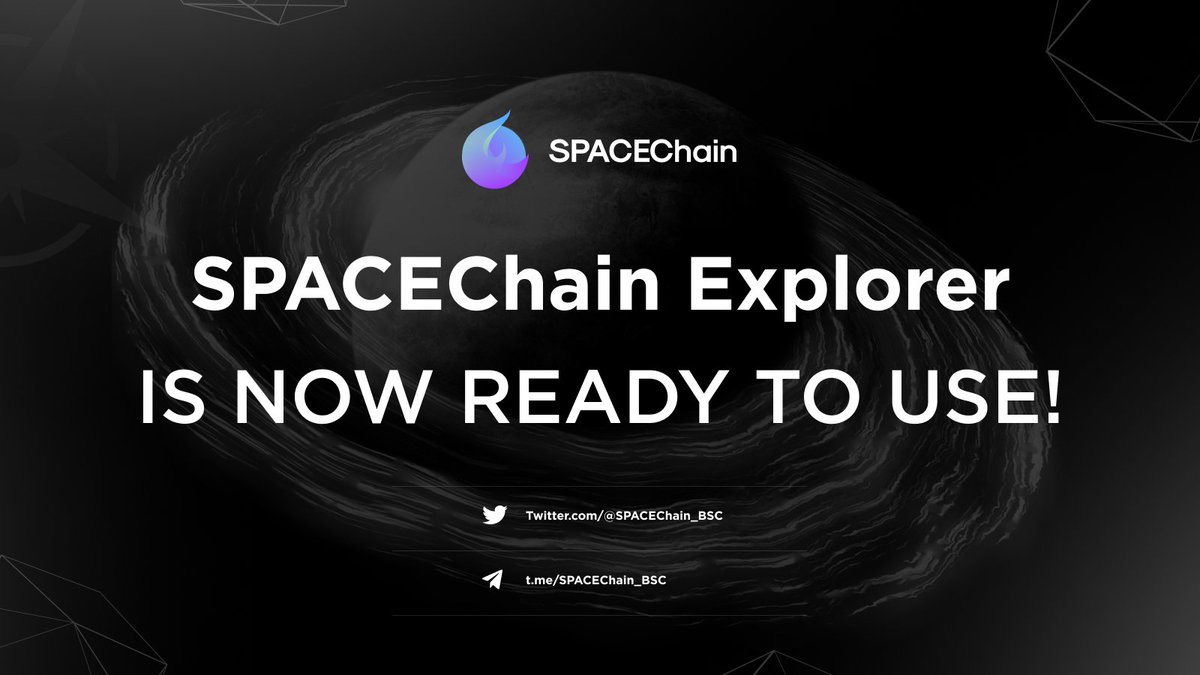 We are happy to announce the launch of our own block explorer modeled on Ethereum/BSC scan! The first version of our explorer is already live!

You can track all the transactions and blocks.

Testnet-Explorer: testnet-explorer.spacechain.finance
Mainnet-Explorer: explorer.spacechain.finance