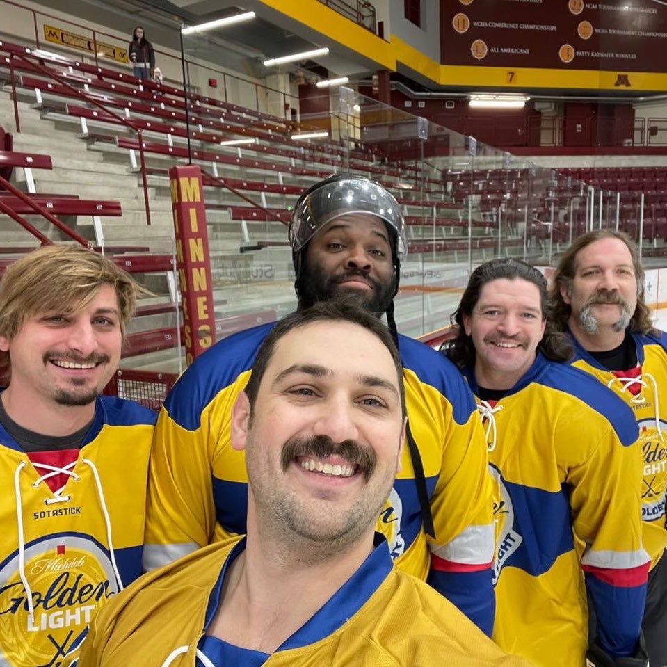 Goons4GoodHky's tweet photo. Mustaches going strong! https://t.co/GoMKQ52OGN