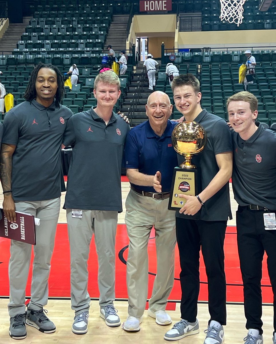 DickieV's tweet photo. Congrats to @OU_MBBall  winning the ESPN EVENTS INVITATIONAL over a good @OleMissMBB  team  Now Sooners have won 6 straight. Rebels go to 7-1 ! GRANT SHERFIELD was MVP ! https://t.co/0RUL8okthx
