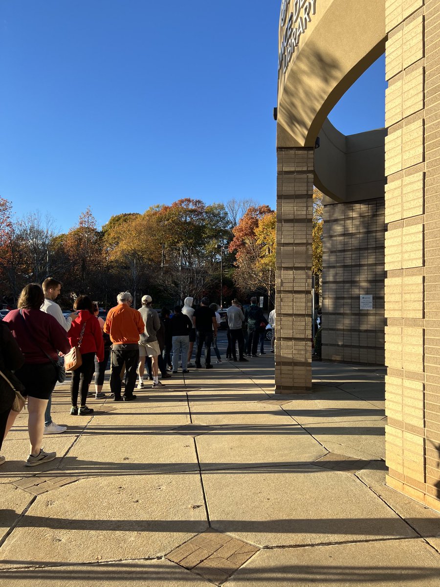 Seems a good sign that early voting is crowded at my polling place in Atlanta.