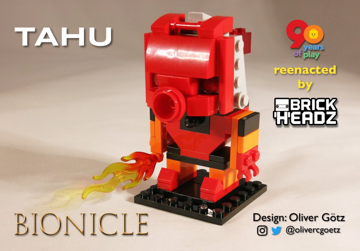 olivercgoetz's tweet photo. How could I celebrate LEGO history through BrickHeadz and not include Bionicle?
I give you Tahu!
Get the instructions on @Rebrickable
#LEGO #BrickHeadz #90YearsOfPlay #LEGO90Years #Bionicle #Tahu
https://t.co/f65Cy5wXcr https://t.co/QgRSTlooF1