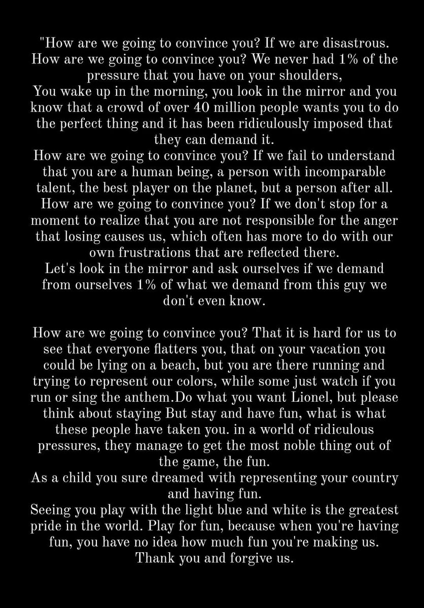 fcbfn_live's tweet image. Enzo Fernandez wrote this on his Facebook in 2016, after Messi annouced his retirement from Argentina NT.

6 years later, Leo Messi assisted Enzo's first goal for Argentina in a must win World Cup match.

Football is beautiful 🥹🖤