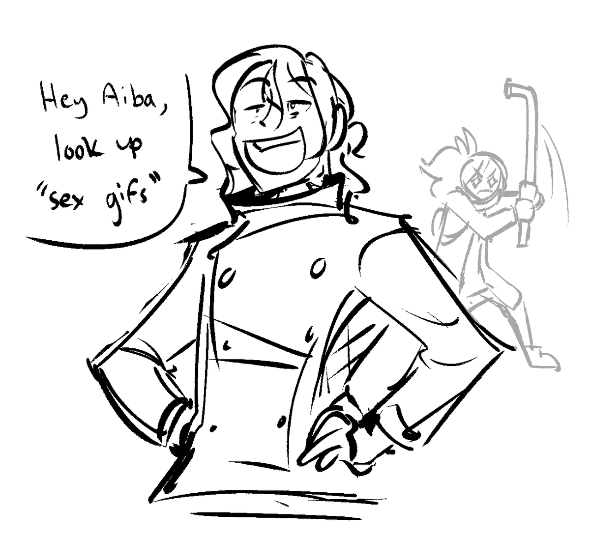 softandworm's tweet photo. [aitsf] tfw raising your bestie's super strong daughter comes with occupational hazards https://t.co/AjXfFWuwqY