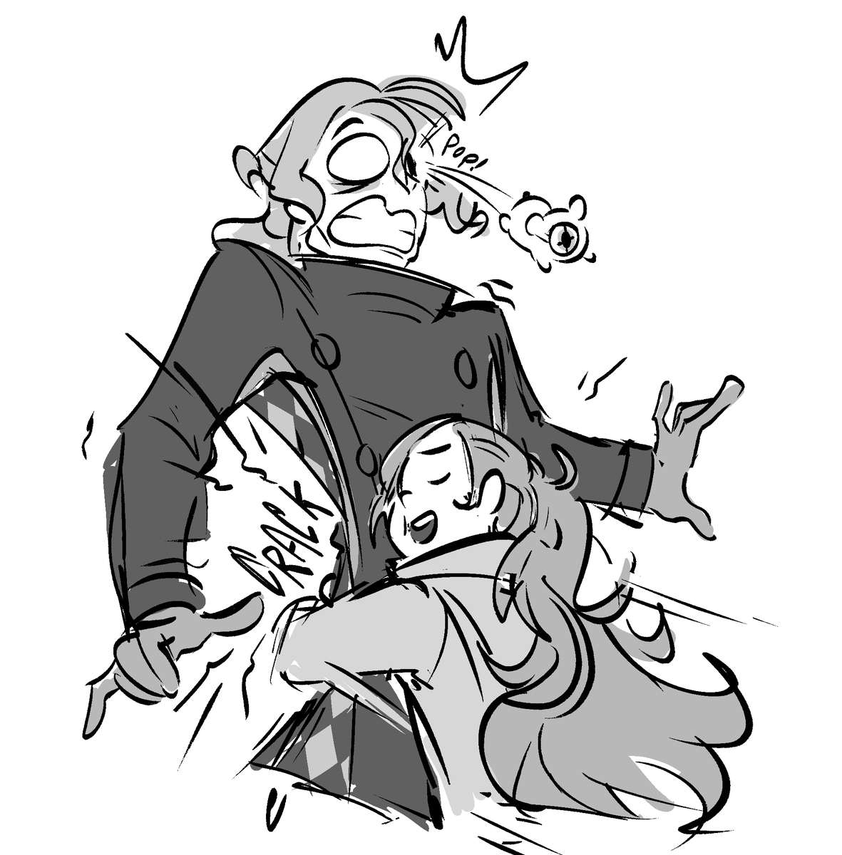 softandworm's tweet photo. [aitsf] tfw raising your bestie's super strong daughter comes with occupational hazards https://t.co/AjXfFWuwqY