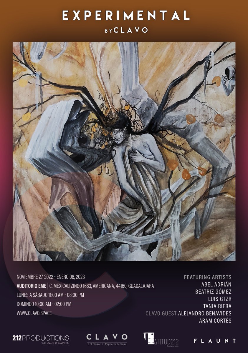wolfgtzr's tweet photo. Mil gracias!

 Un placer contar con su presencia y quedan invitados a admirar la exhibición! 

@FlauntMagazine @212Productions @ClavoSpace Latitud212 https://t.co/YmvjahTcta